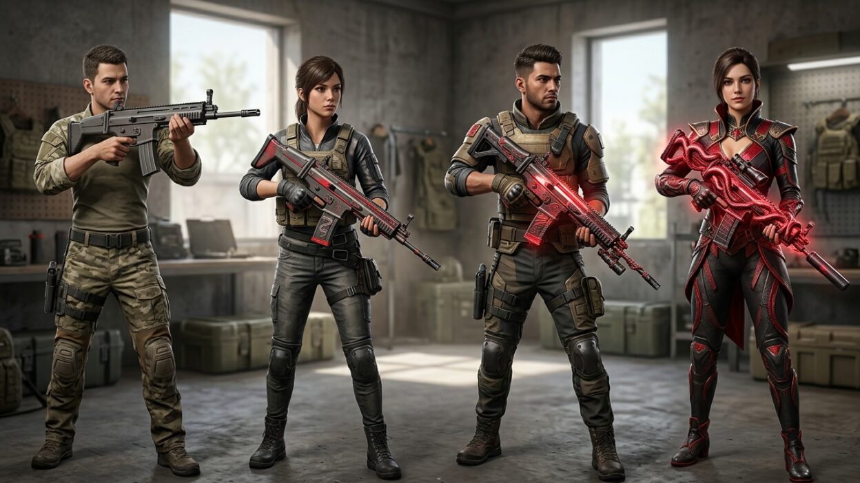 Скины оружия в PUBG Mobile: уровни прокачки и сколько UC